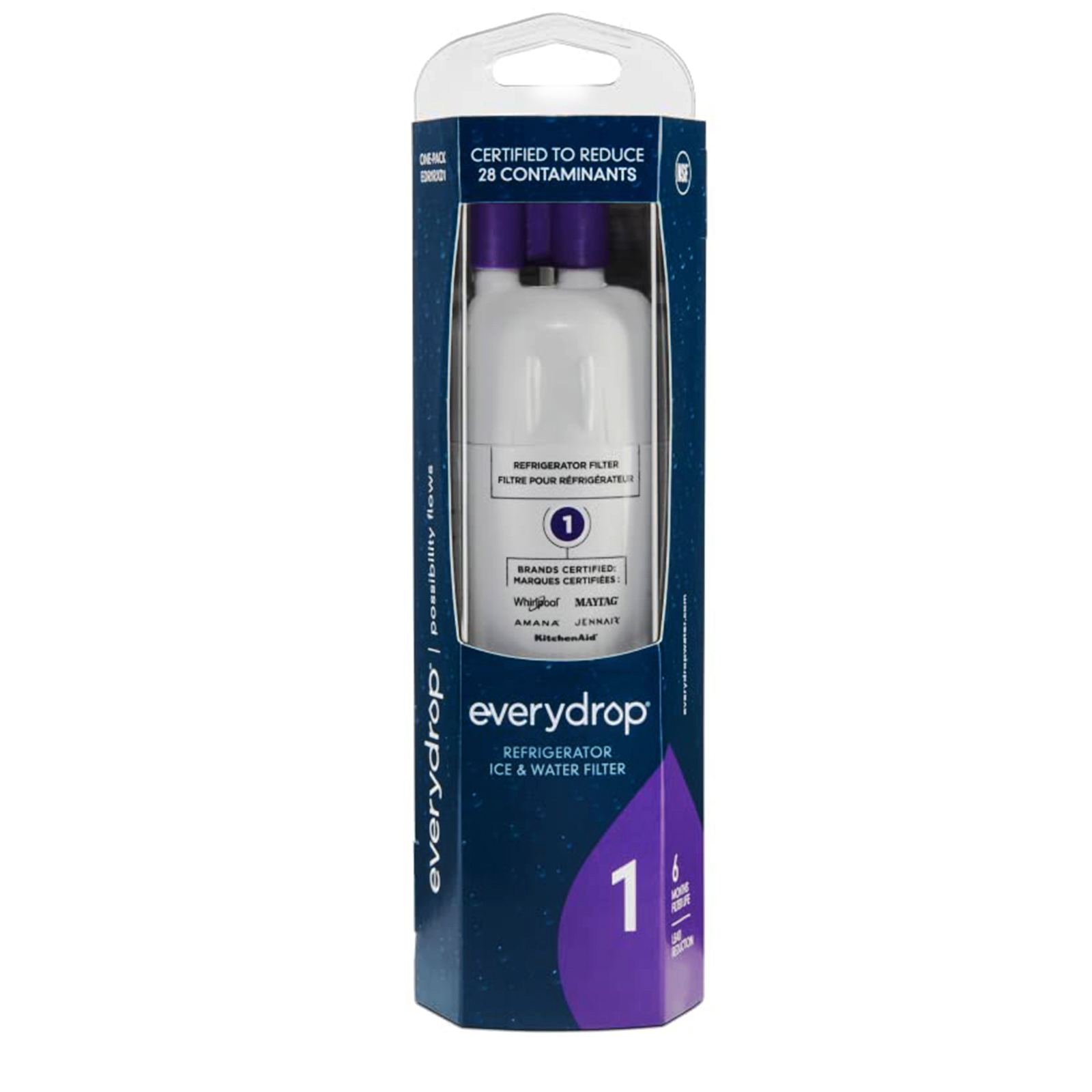 EDR1RXD1 Water Filter 1 Refrigerator Filter, W10295370A