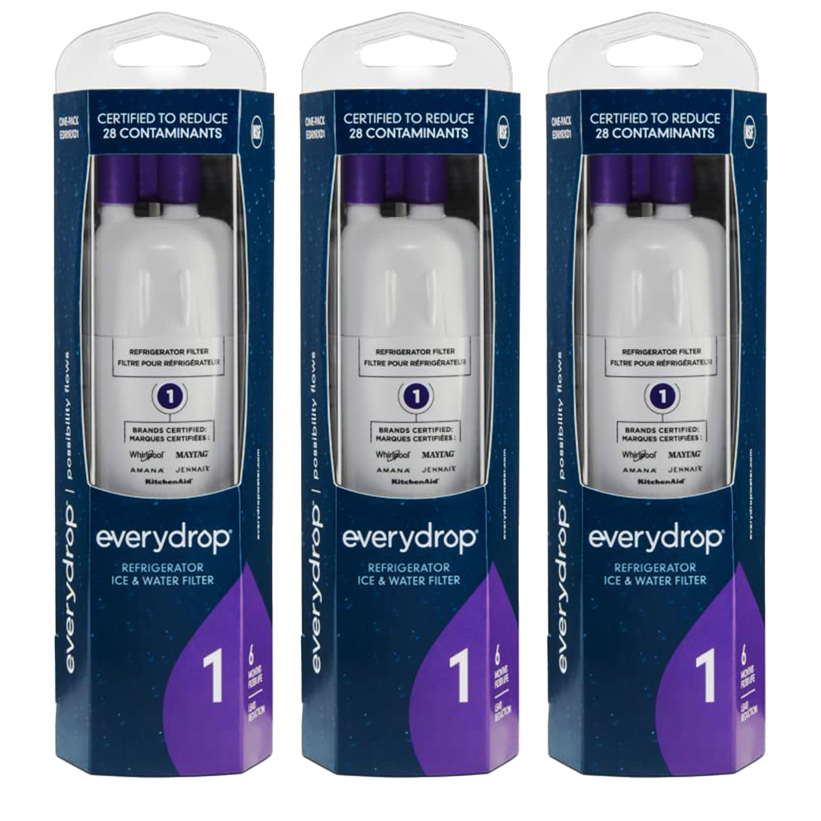 EDR1RXD1 Water Filter 1 Refrigerator Filter, W10295370A