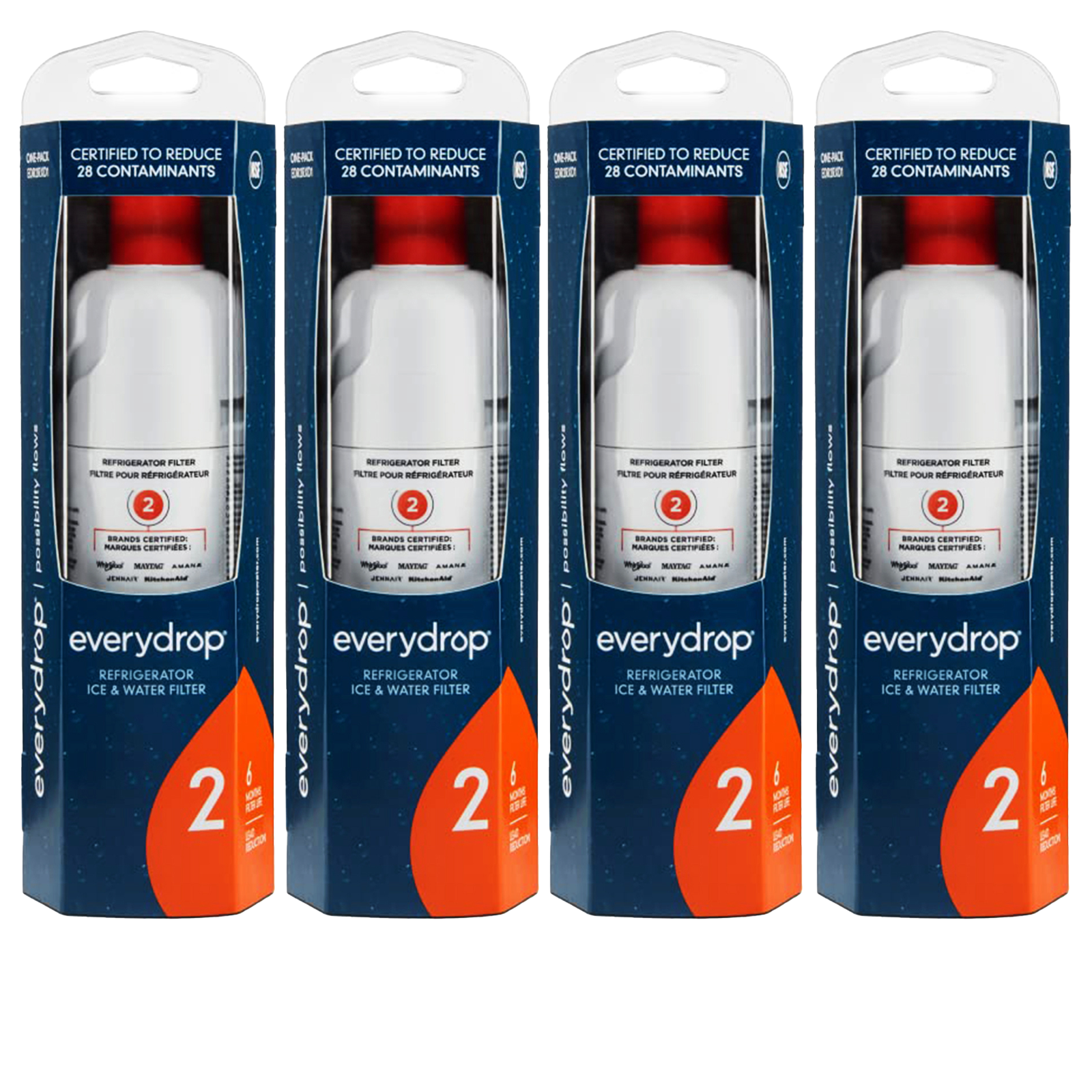 EDR2RXD1 Water Filter 2, Refrigerator Filter, W10413645A