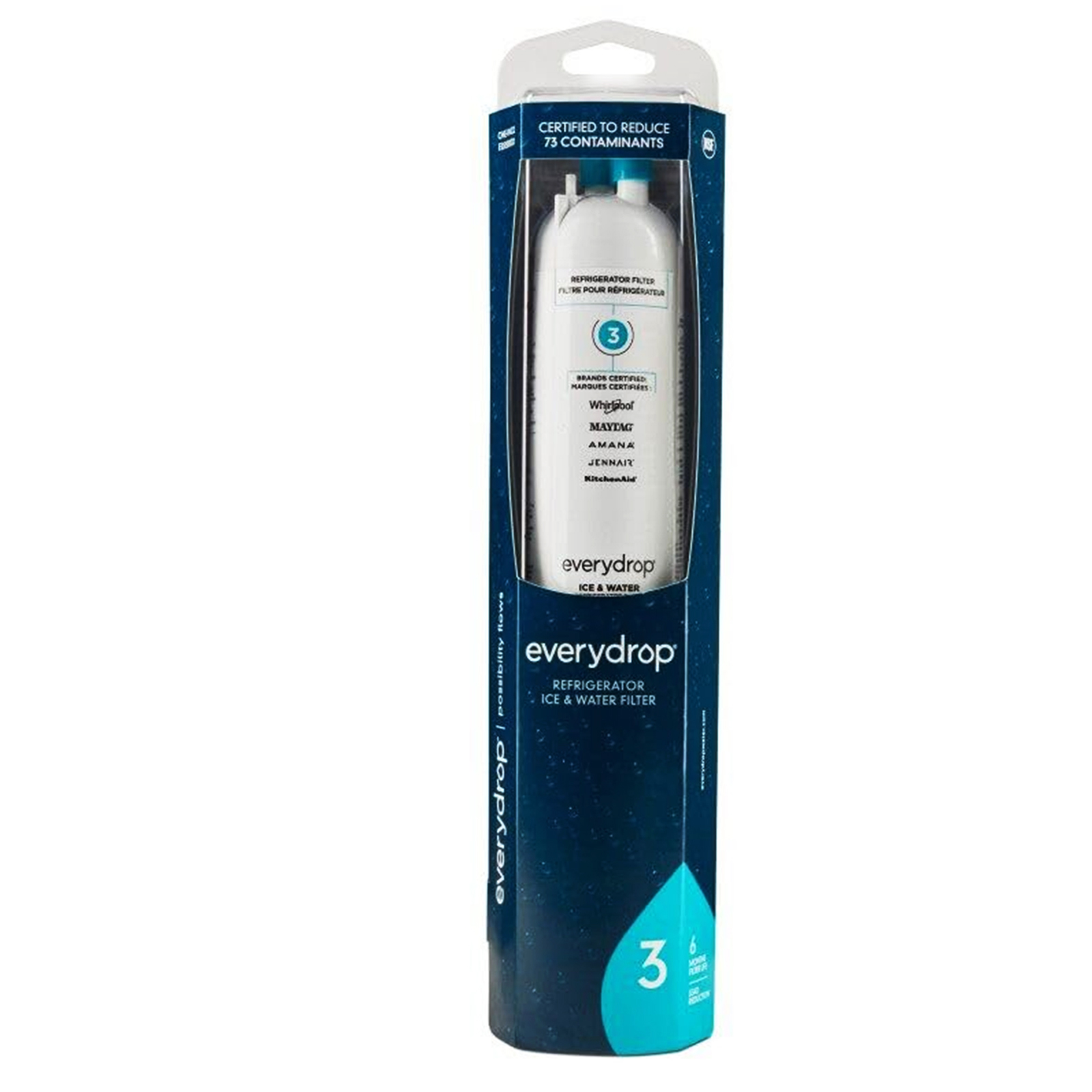 EDR3RXD1 Water Filter 3, Refrigerator Filter, 4396710