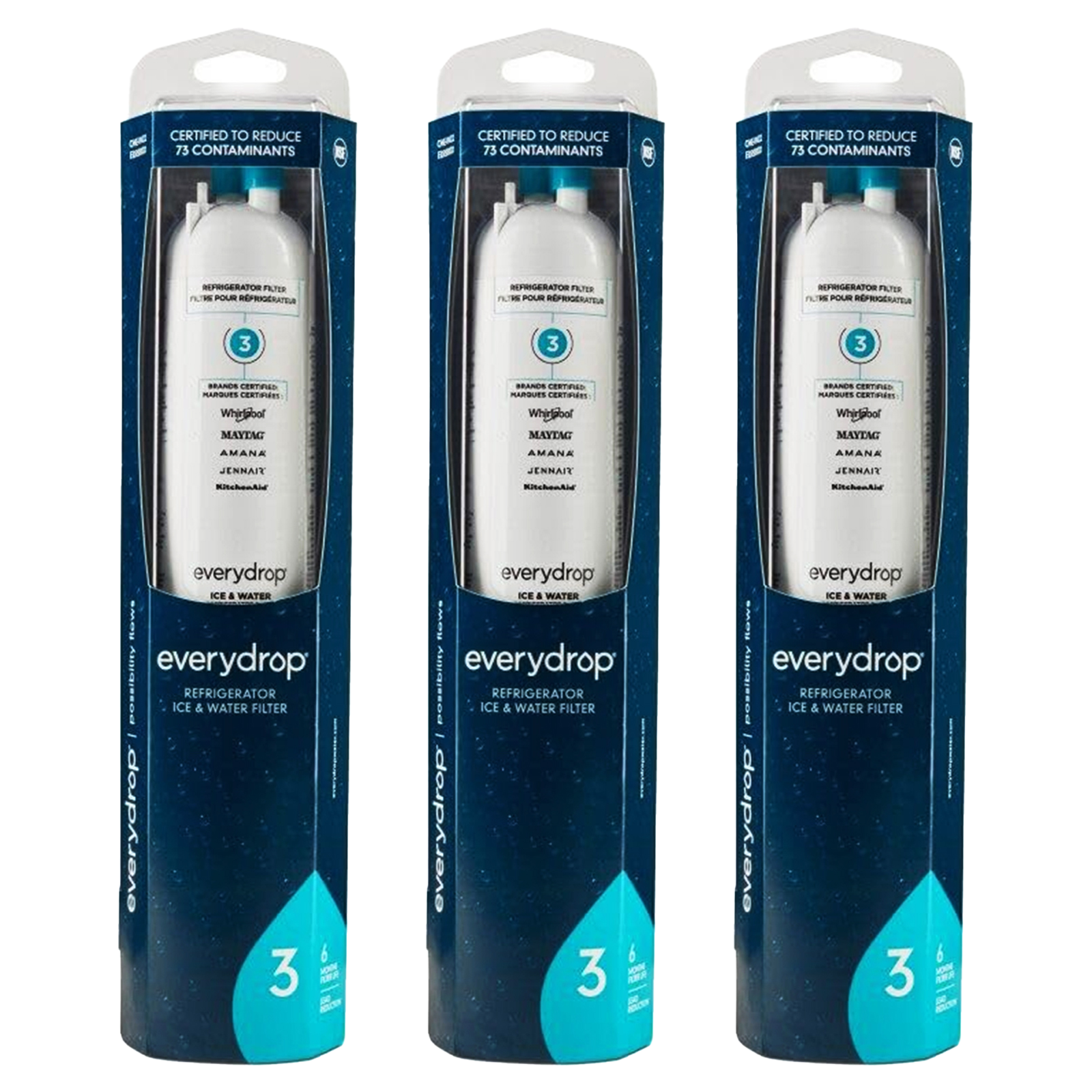 EDR3RXD1 Water Filter 3, Refrigerator Filter, 4396710