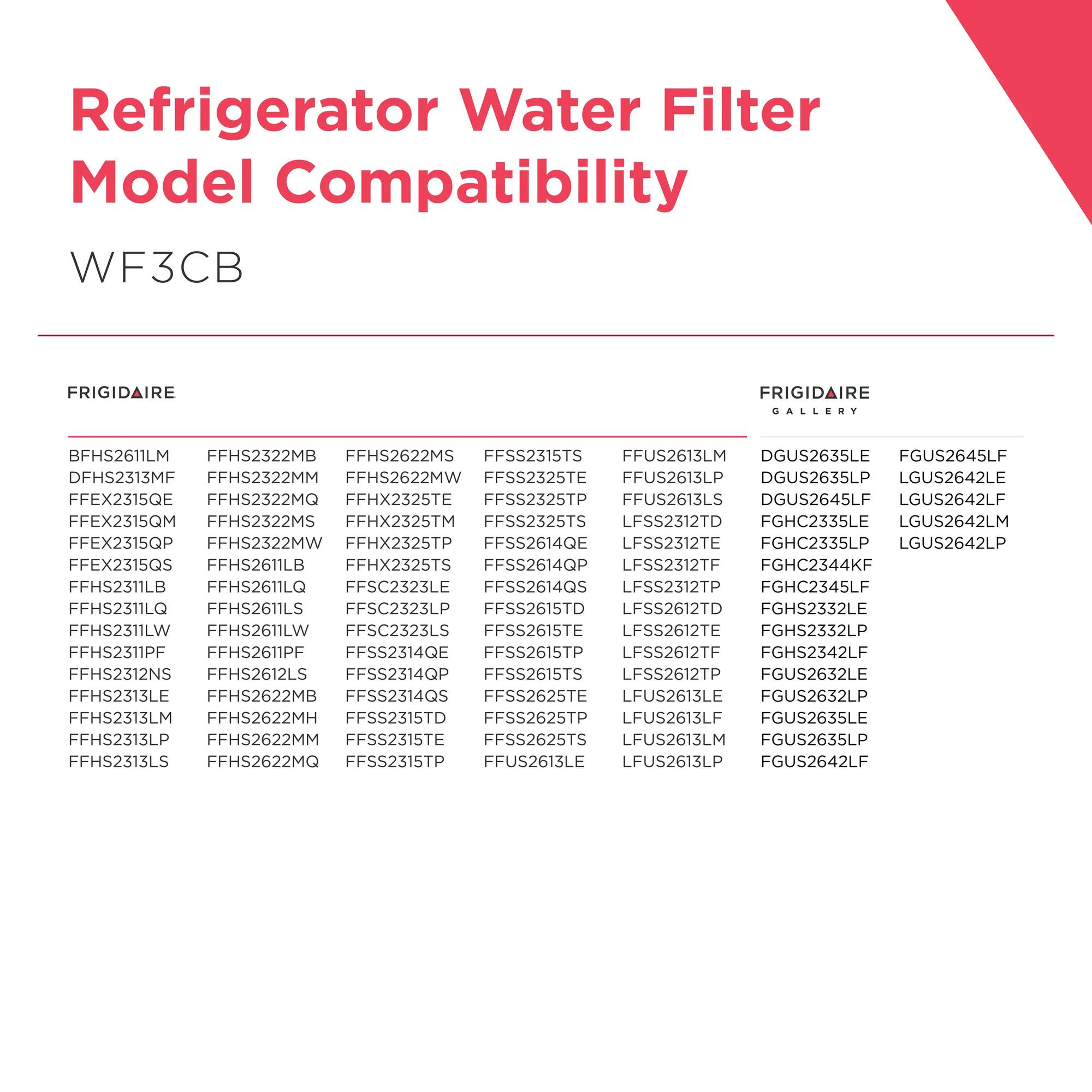 WF3CB Puresource3 Refrigerator Water Filter
