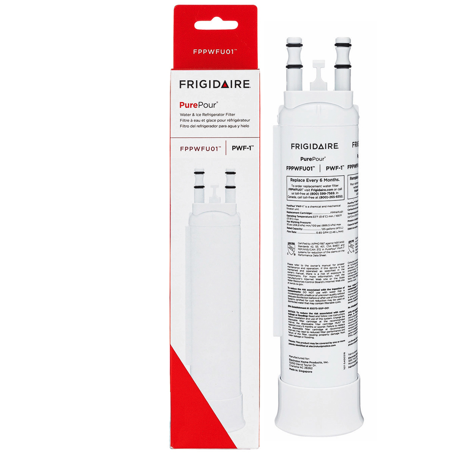 FPPWFU01 Refrigerator Water Filter PurePour PWF-1